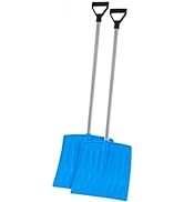 Superio Kids Snow Shovel for Driveway, Plastic Heavy Duty Shovel for Snow Removal with D Grip Met...