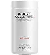 Codeage Colostrum Supplement, Grass-Fed Colostrum Prized First Milk Powder Immunoglobulin-Rich Ca...