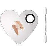 Makeup Mixing Palette, KissDate Makeup Spatula Palette with Foundation Spatula, Stainless Steel F...