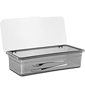 Cabilock Flatware Tray with Lid- Proof Chopsticks Storage Boxes Draining Tableware Organizer Kitc...