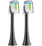 SOOCAS Electric Toothbrush Heads Replacement for X3U, 2PCS Set Black