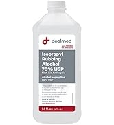 Dealmed Isopropyl Rubbing Alcohol 70% USP, First Aid Antiseptic, 16 fl. oz, (1 Pack)