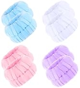 8 Pcs SPA Face Wash Wristbands Wrist Towels for Washing Face,Facial Cleasing Makeup Remove Wrist ...