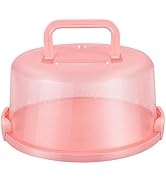 Cabilock Cake Stand Round Cake Carrier with Handle Dome Lids Dessert Carrier Handy Cupcake Holder...