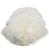 Desert Breeze Distributing Premium Double Pelt, Genuine New Zealand Sheepskin, 6 x 2 feet, Ivory ...