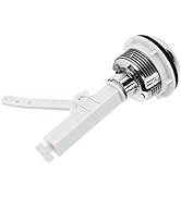 Cabilock Toilet Tank Buttons Single Flush Toilet Water Tank Push Buttons Rods Toilet Repairing Pu...