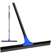 Floor Squeegee for Concrete and Tile Cleaning, 24'' Squeegee Broom for Floor, Large Heavy Duty Ru...