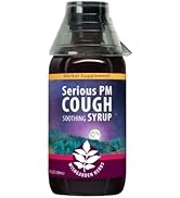 WishGarden Herbs Serious Cough PM Soothing Syrup - Natural Herbal Nighttime Cough Suppressant for...