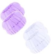 4 Pcs SPA Face Wash Wristbands Wrist Towels for Washing Face,Facial Cleasing Makeup Remove Wrist ...