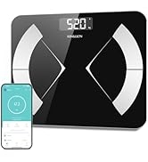 4 Electrode Smart Body Fat Scale,SUN&LION Highly Accurate Digital Scale for Weight Loss,Weight Sc...