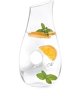 Elegant Clear Glass Pitcher with 1.5 Liter/50 Ounce Capacity - Ideal to use for an Orange Juice P...