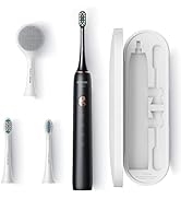 SOOCAS Sonic Electric Rechargeable Toothbrush: 3 Brush Heads & 1 Facial Cleansing Brush for Adult...