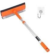 Window Squeegee for Home, Window Cleaner Tool with Extension Pole 20.3''-30'', Window Washer for ...