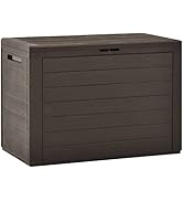 GOLINPEILO Patio Storage Box, Outdoor Storage for Patio Furniture Cushions,Garden Tools and Pool ...