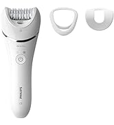 Philips Epilator Series 8000, with 3 Accessories, BRE700/04