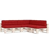 GOLINPEILO 7pcs Pallet Sofa Cushions Set, Outdoor Garden Patio Seat Cushions Patio Furniture Cush...