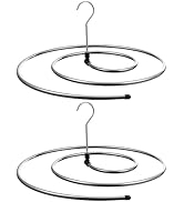 Cabilock 2Pcs Spiral Shaped Clothes Drying Rack Stainless Steel Laundry Hanger Quilt Blanket Hang...