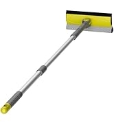 Jetshine Professional Window Squeegee, 2-In-1 Rotatable Window Washing Kit with Extension Pole 20...