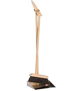 Redecker Horsehair Broom and Stainless Steel Dust Pan Set, 35-3/8 inches, Durable Oiled Beechwood...