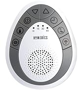 Homedics Rejuvenate Traveler White Noise Sound Machine, Portable Sound Machine With 4 Relaxing So...