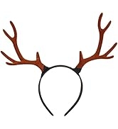 Yule Gifts 1Pcs Reindeer Antlers Headband Christmas Antler Headband Deer Costume Unique Xmas Antl...