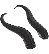 Beavorty 1 Pair Artificial Sheep Antlers Horns DIY Horns Headband Ornament Black Party Horns Goth...