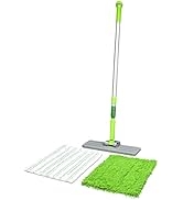 CleanAide Microfiber Hardwood Floor Mop – Flat Wet and Dry Flip System for Mopping, Dusting, Clea...