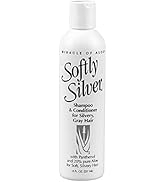 Miracle of Aloe’s Softly Silver Shampoo and Conditioner for Gray Hair, 2 in 1 Purple Restorative ...