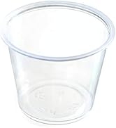 Daxwell Plastic Portion Cups, Polypropylene (PP), 5.5 oz, Clear, E10004471 (Case of 2,500)