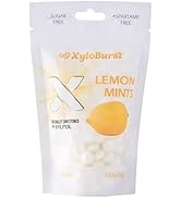 XyloBurst Mints Sugar Free Lemon Hard Candies with Xylitol - Aspartame Free, Gluten Free, Vegan &...