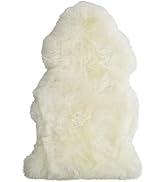 Desert Breeze Distributing Premium Single Pelt, Genuine New Zealand Sheepskin Rug, 41 inch Length...