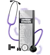 FriCARE Purple Stethoscope Lightweight Dual Head, Classic Stethoscopes for Nurses, Doctors, Stude...