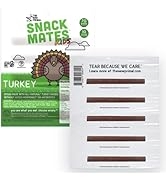 Snack Mates by The New Primal, Turkey Stick, All-Natural Turkey, High Protein and Low Sugar Kids ...