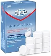 KIISIISO Toilet Bowl Cleaners Tablets(12 Pack), Household Lime Rust Removers, Automatic Toilet Ta...