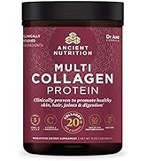 Collagen Powder Protein with Probiotics by Ancient Nutrition, Unflavored Multi Collagen Protein w...