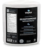 Wipex Gym Wipes Refill - 800ct Hand Sanitizing Wipes with Safe Plant Based Cloth, Commercial Size...