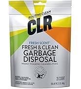 CLR Garbage Disposal Cleaner and Deodorizer Pods, 20 Count, Fresh Scent Foaming Drain Odor Elimin...