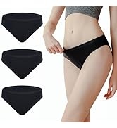 AIRCUTE Washable Absorbent Urinary Incontinence Underwear for Women Girl Bikini Leakproof Panty f...