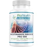 ProHealth Nicotinamide Riboside Pro 500. Patented NIAGEN NAD Supplement. 300 Studies. Plus TMG fo...