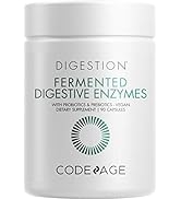 Codeage Fermented Digestive Enzymes Supplement - Probiotics, Prebiotics, Vitamins - Stomach & Foo...