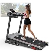 PASYOU Foldable Treadmill for Home - with Bluetooth Connectivity,Compact Treadmill with 15 Pre Pr...