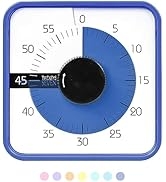 TWENTY5 SEVEN Countdown Timer 7.5 inch; 60 Minute 1 Hour Visual Timer – Classroom Teaching Tool O...