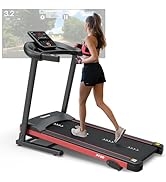 PASYOU Foldable Treadmill for Home - with Bluetooth Connectivity,Compact Treadmill with 15 Pre Pr...