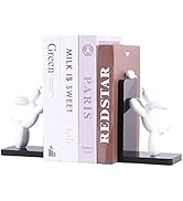 Resin Balloon Dog Book Ends Home Decor Modern Dog Stature Bookends Shelves Hold Books Heavy Duty ...