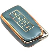 FEYOUN Key Fob Cover Compatible with Lexus RX ES GS LS NX RS GX LX RC LC Smart 4 Buttons TPU Remo...