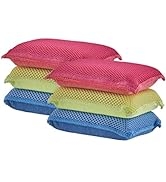 Miracle Microfiber Sponges for Kitchen Kosher Non-Scratch Sponge Scrubber Heavy Duty Multi-Purpos...