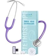 FriCARE Purple Stethoscopes for Nurses, Doctors and Nursing School Students, Lightweight Single H...