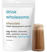 Drink Wholesome Egg White High Protein Meal Replacement | Easy to Digest & Gut Friendly | All Nat...