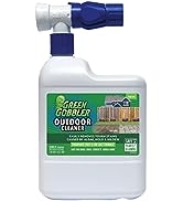 Green Gobbler Outdoor Cleaner with Hose End Sprayer | Removes Tough Stains Caused by Algae, Mold ...