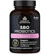 Probiotics for Women by Ancient Nutrition, SBO Probiotics Women's 60ct, Digestive and Immune Supp...